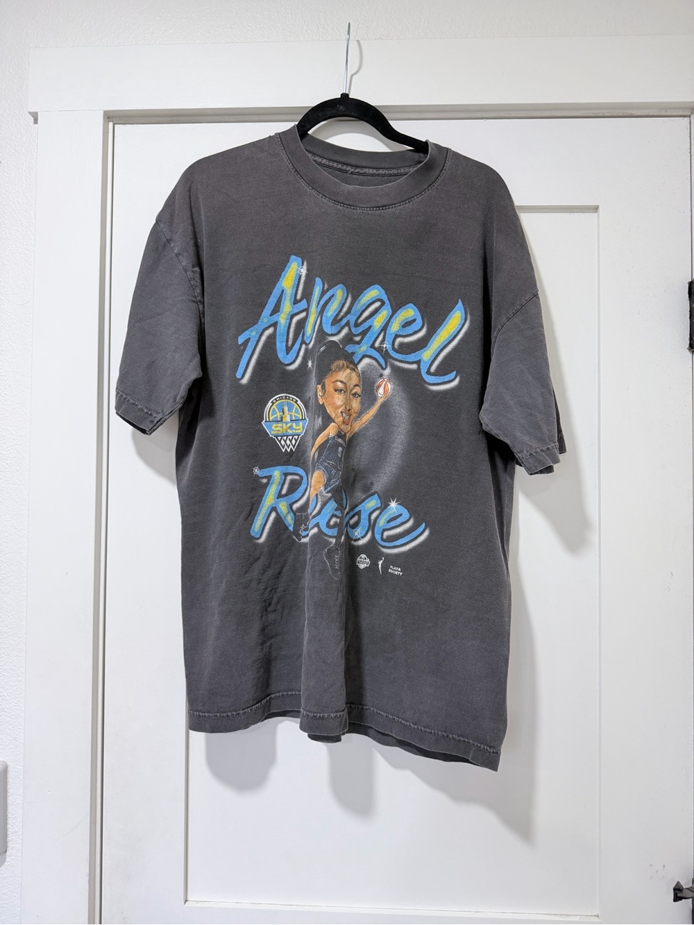 Angel Reese Graphic Tee - Black Vintage-Style Men's Shirt